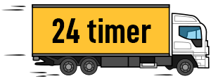 Lagervarer leveres på KUN 24 timer